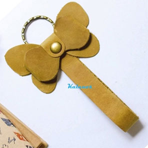 Móc khóa da bò handmade cao cấp độc đáo Kalanos KMKN10-Bo Handmade leather keychain - Kalanos