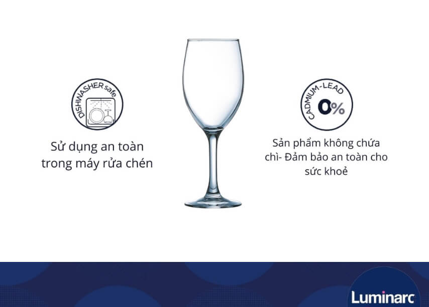 Ly Rượu Vang Thuỷ Tinh Luminarc Val Surloire 250ml - Ảnh 4