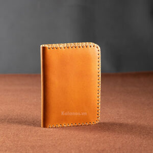 Ví card mini handmade da bò cao cấp Kalanos KBNU510-Bo Handmade card mini leather wallet - Kalanos